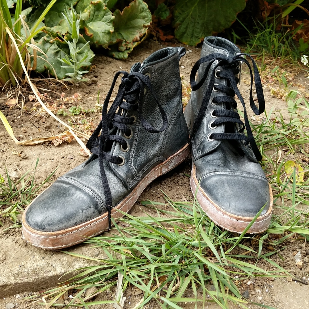 John Varvatos Leather Sneakers